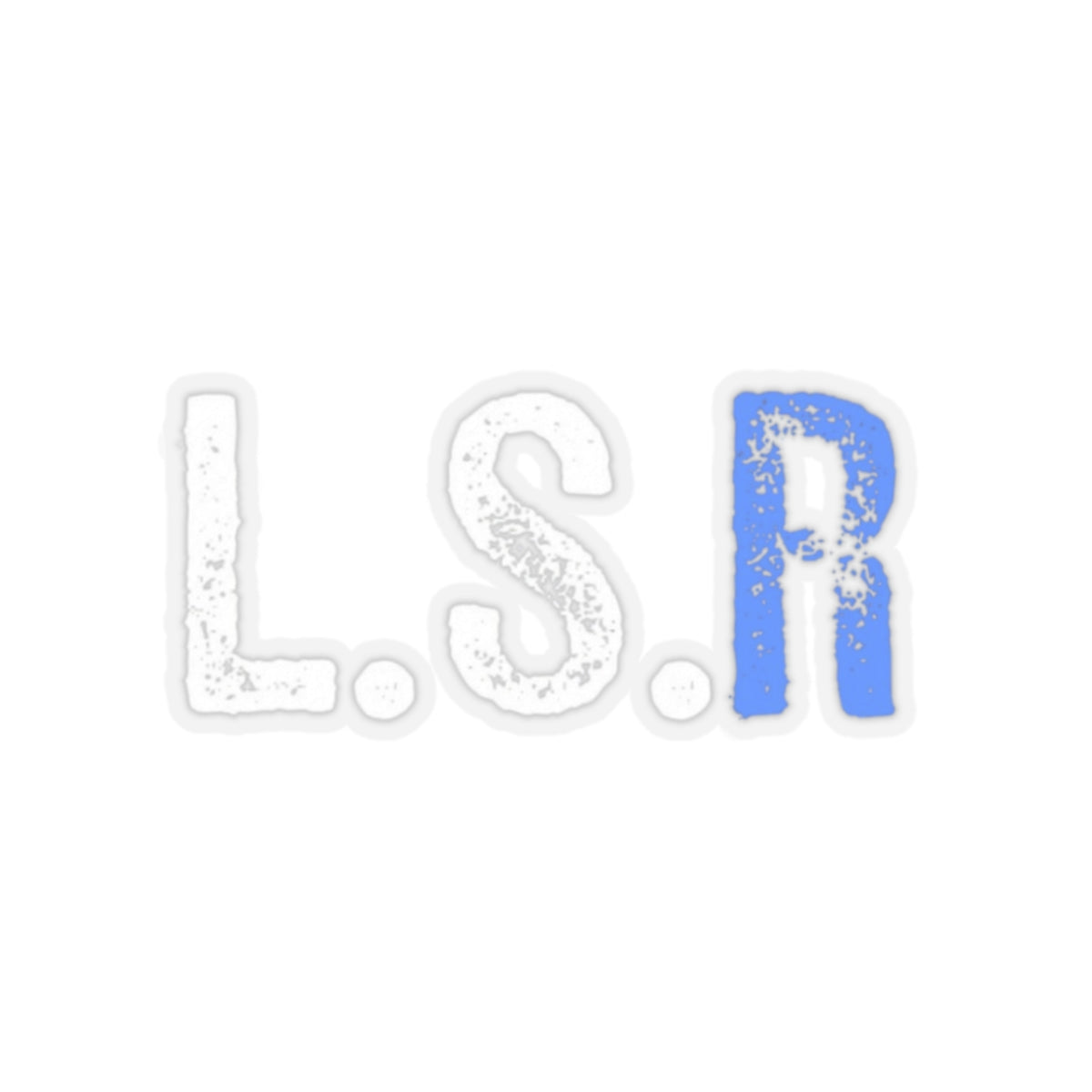 L.S.R blue (lifestyle racing) sticker