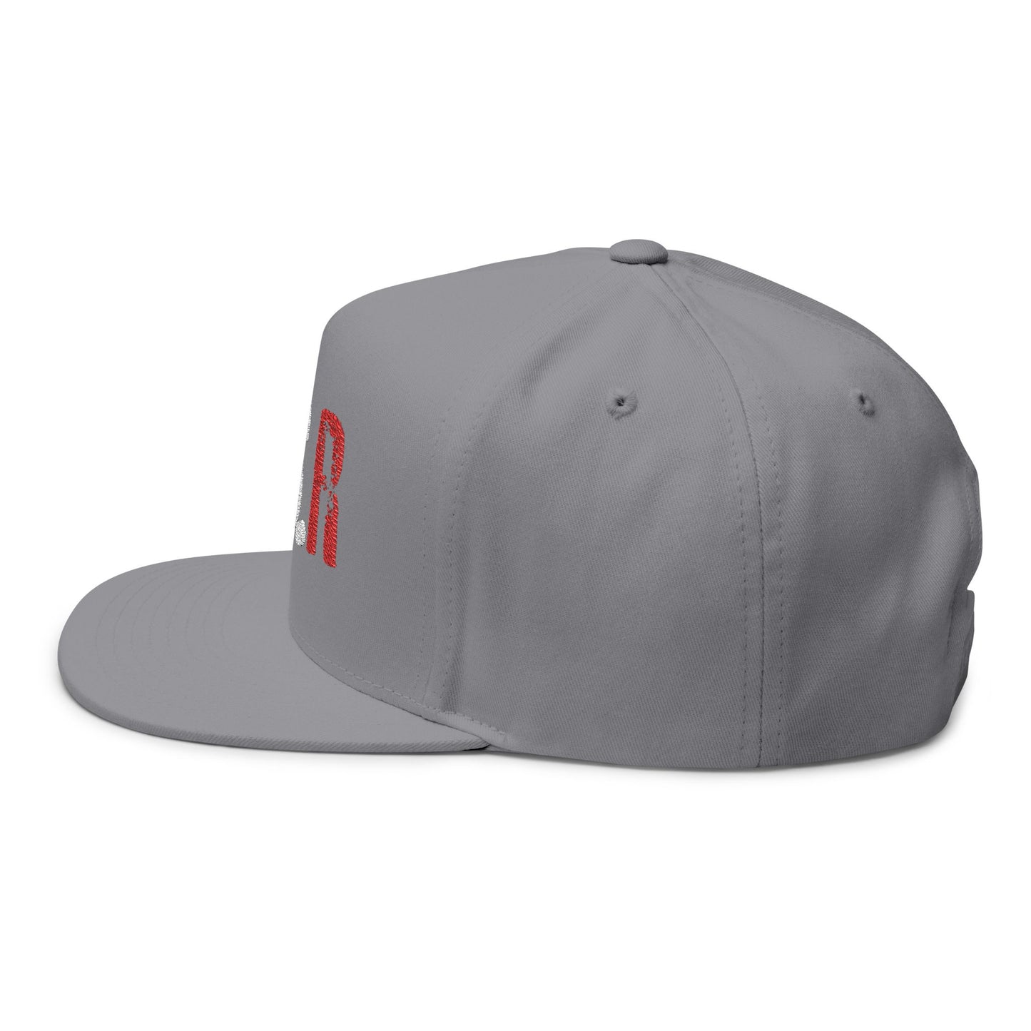 L.S.R red(Lifestyle racing)grey Flat Bill Cap