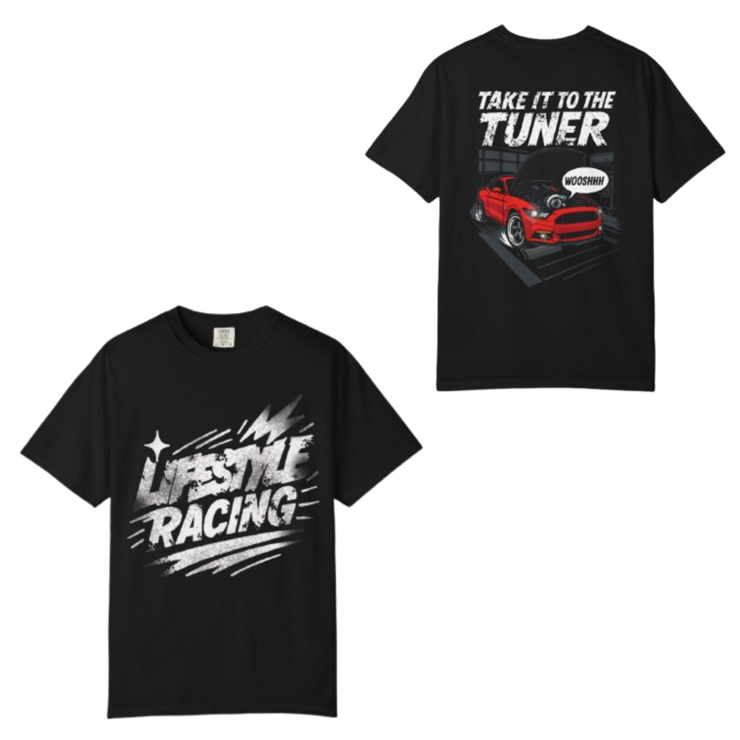 Lifestyle racing take it to the tuner graphic T-shirt