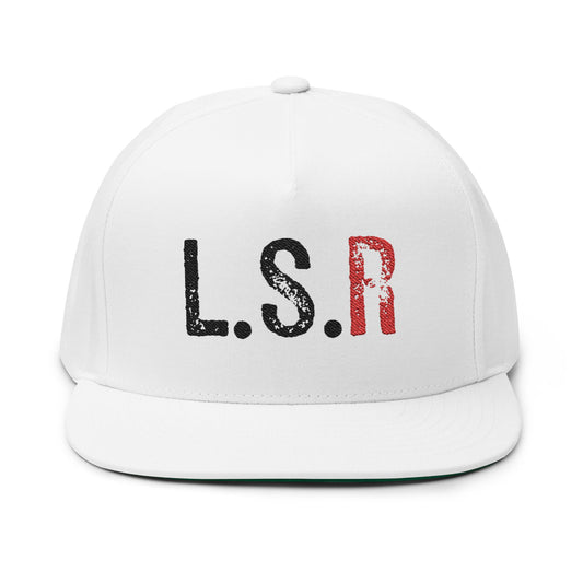 L.S.R Red (Lifestyle racing) Flat Bill Cap