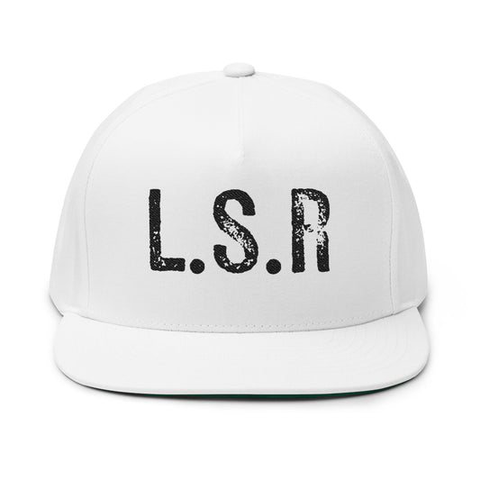 L.S.R black(Lifestyle racing) Flat Bill Cap