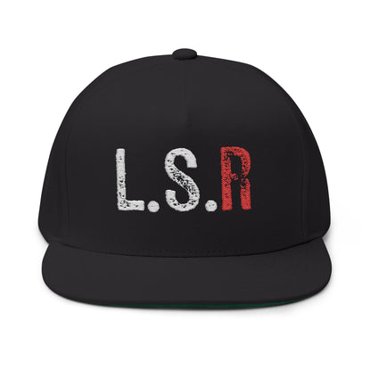 L.S.R red(Lifestyle racing)grey Flat Bill Cap